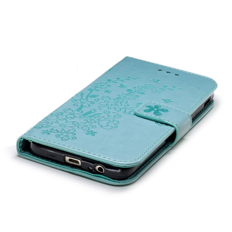 For Galaxy J6 (2018) Plum Flowers Pattern Horizontal Flip Leather Case with Holder & Card Slots & Wallet & Lanyard