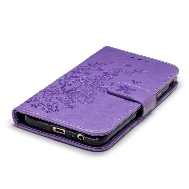 For Galaxy J6 (2018) Plum Flowers Pattern Horizontal Flip Leather Case with Holder & Card Slots & Wallet & Lanyard