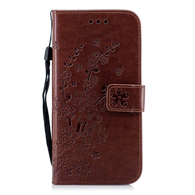 For Galaxy J6 (2018) Plum Flowers Pattern Horizontal Flip Leather Case with Holder & Card Slots & Wallet & Lanyard