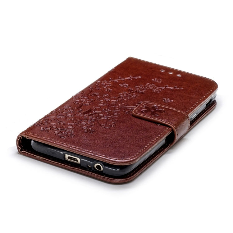 For Galaxy J6 (2018) Plum Flowers Pattern Horizontal Flip Leather Case with Holder & Card Slots & Wallet & Lanyard