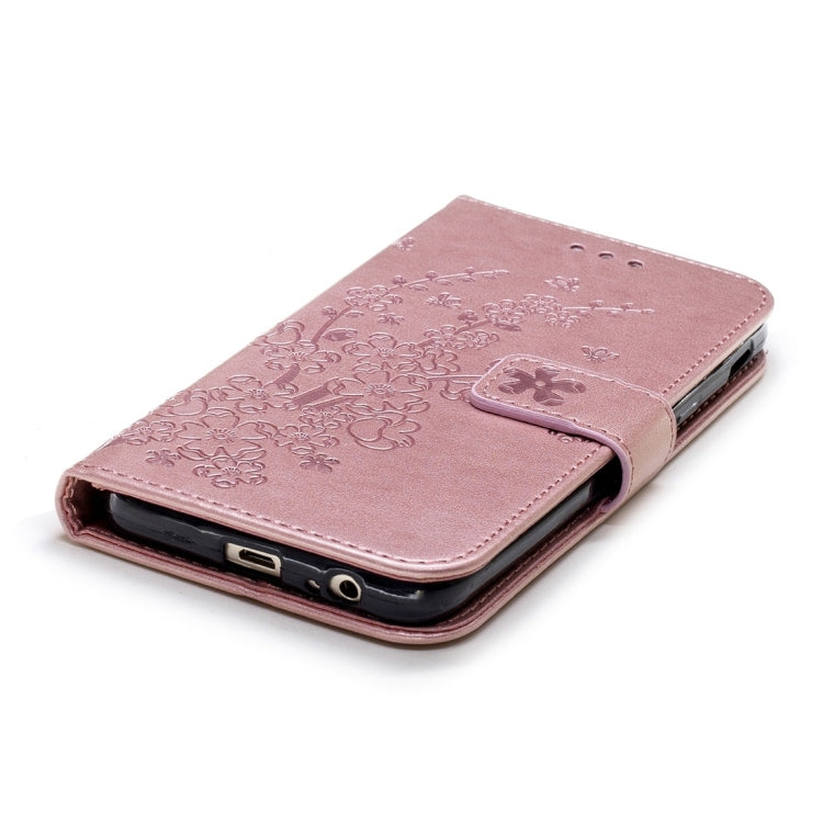 For Galaxy J6 (2018) Plum Flowers Pattern Horizontal Flip Leather Case with Holder & Card Slots & Wallet & Lanyard