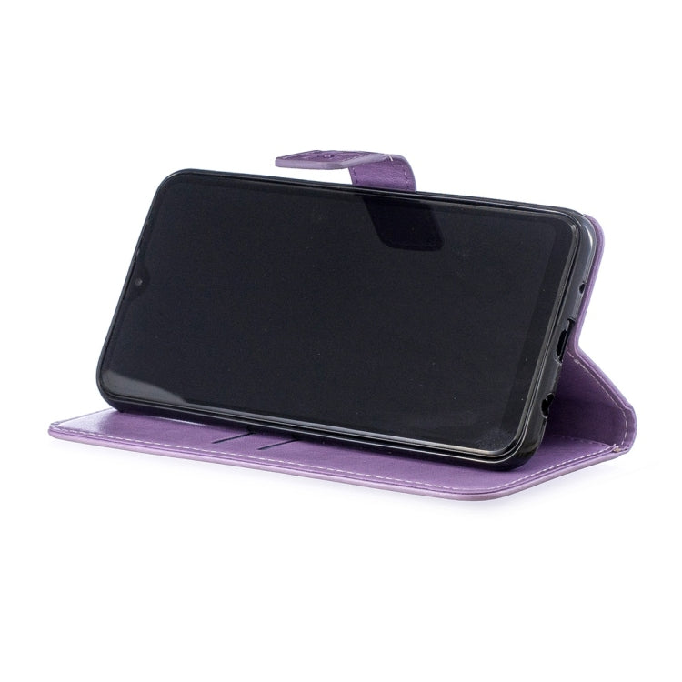 For Galaxy M10 / A10 Plum Flowers Pattern Horizontal Flip Leather Case with Holder & Card Slots & Wallet & Lanyard
