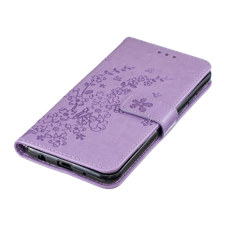 For Galaxy M10 / A10 Plum Flowers Pattern Horizontal Flip Leather Case with Holder & Card Slots & Wallet & Lanyard