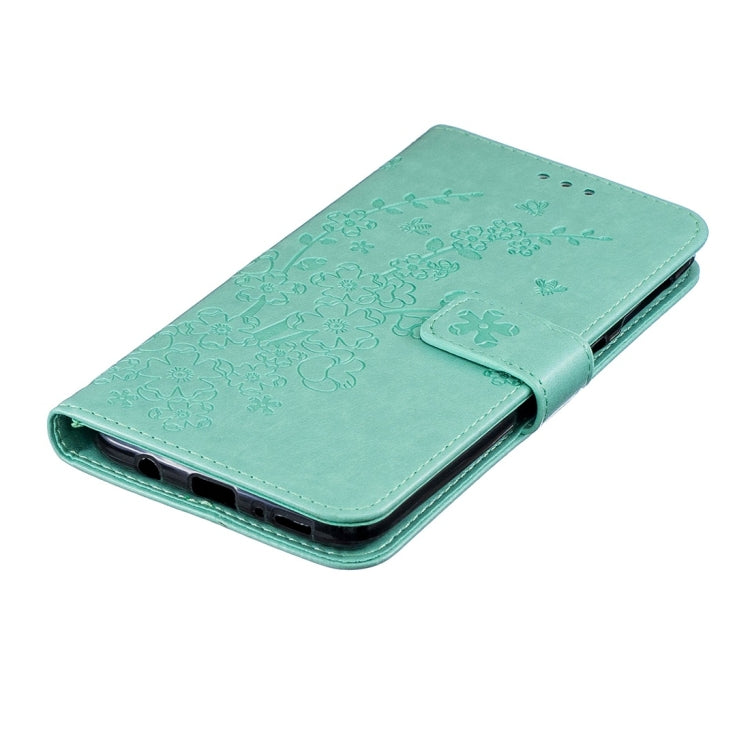 For Galaxy M30 Plum Flowers Pattern Horizontal Flip Leather Case with Holder & Card Slots & Wallet & Lanyard