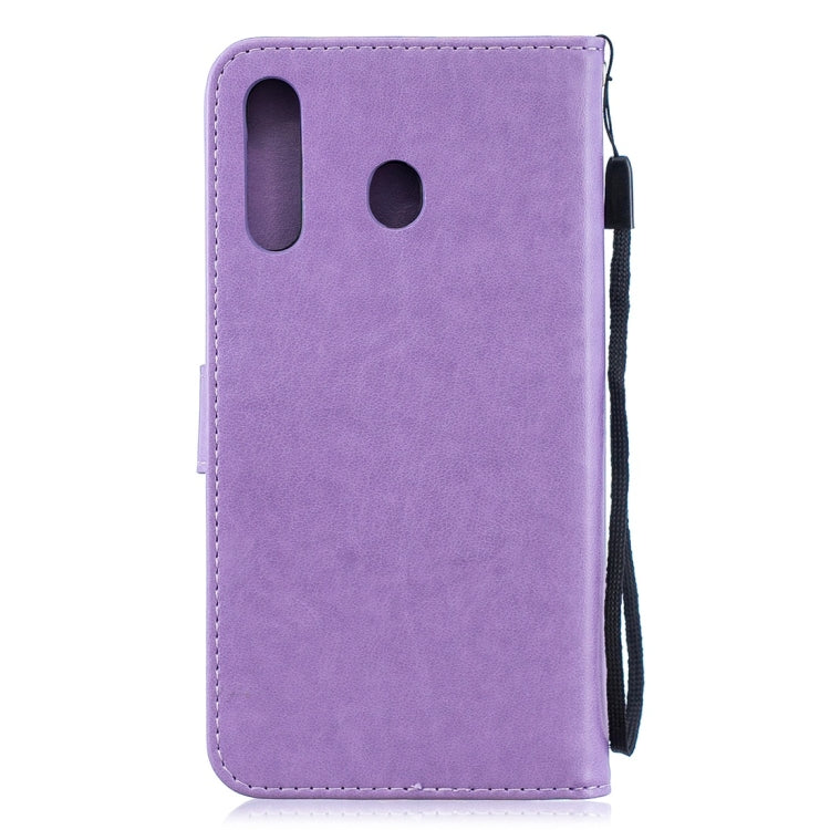 For Galaxy M30 Plum Flowers Pattern Horizontal Flip Leather Case with Holder & Card Slots & Wallet & Lanyard