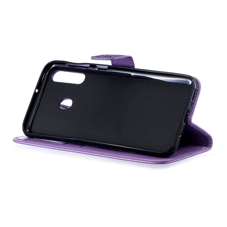 For Galaxy M30 Plum Flowers Pattern Horizontal Flip Leather Case with Holder & Card Slots & Wallet & Lanyard
