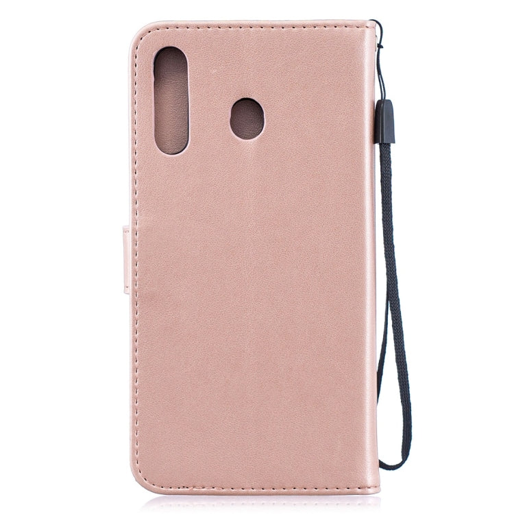 For Galaxy M30 Plum Flowers Pattern Horizontal Flip Leather Case with Holder & Card Slots & Wallet & Lanyard