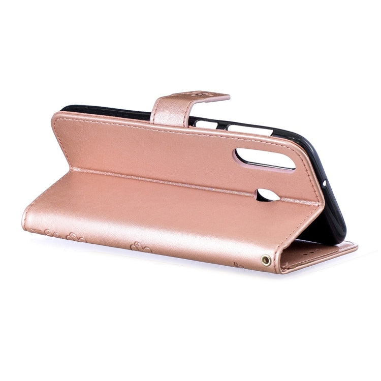 For Galaxy M30 Plum Flowers Pattern Horizontal Flip Leather Case with Holder & Card Slots & Wallet & Lanyard