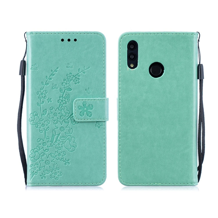 For Huawei P Smart (2019) Plum Flowers Pattern Horizontal Flip Leather Case with Holder & Card Slots & Wallet & Lanyard