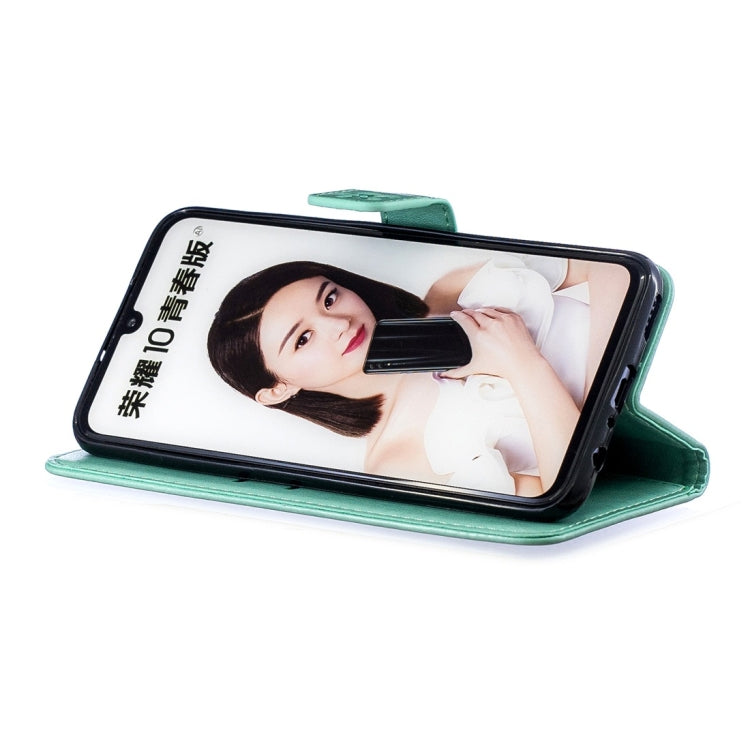 For Huawei P Smart (2019) Plum Flowers Pattern Horizontal Flip Leather Case with Holder & Card Slots & Wallet & Lanyard