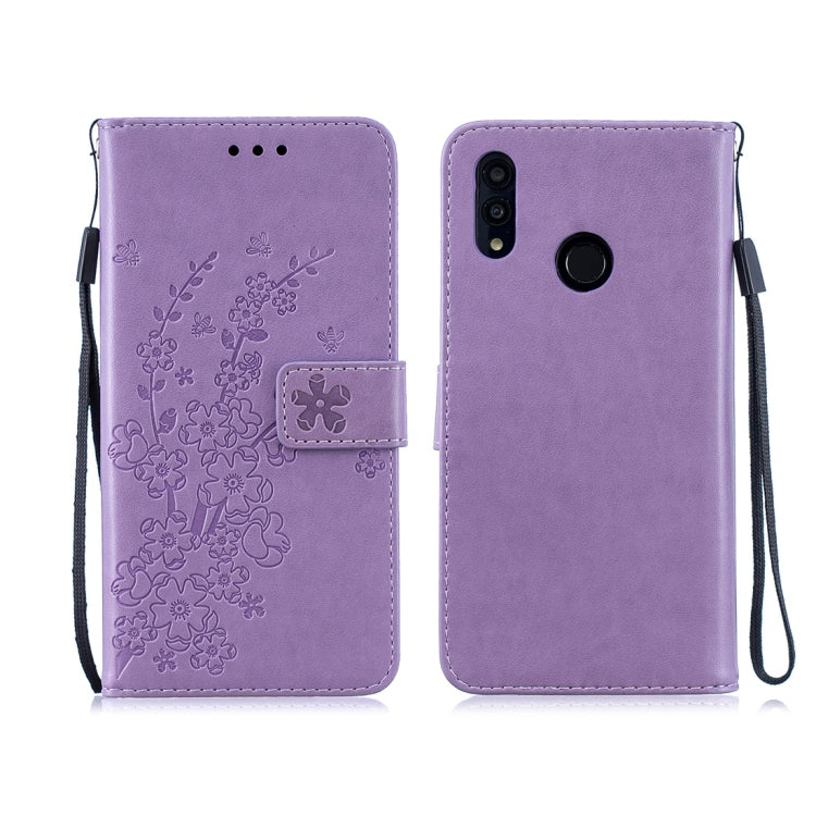For Huawei P Smart (2019) Plum Flowers Pattern Horizontal Flip Leather Case with Holder & Card Slots & Wallet & Lanyard