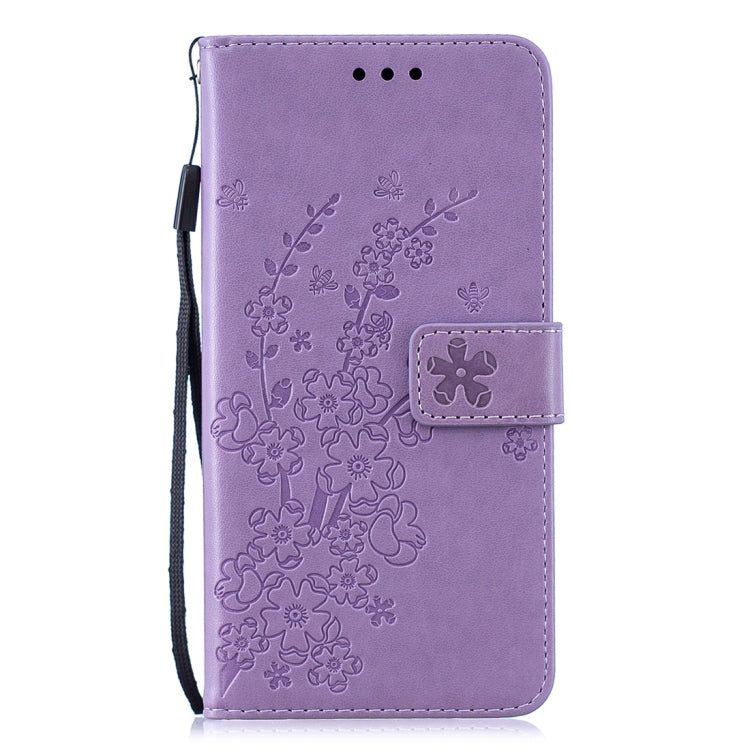 For Huawei P Smart (2019) Plum Flowers Pattern Horizontal Flip Leather Case with Holder & Card Slots & Wallet & Lanyard