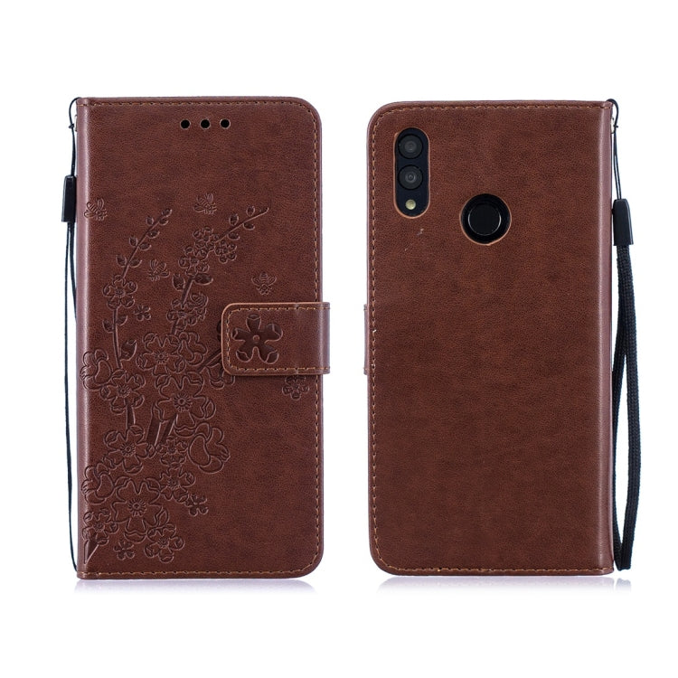 For Huawei P Smart (2019) Plum Flowers Pattern Horizontal Flip Leather Case with Holder & Card Slots & Wallet & Lanyard