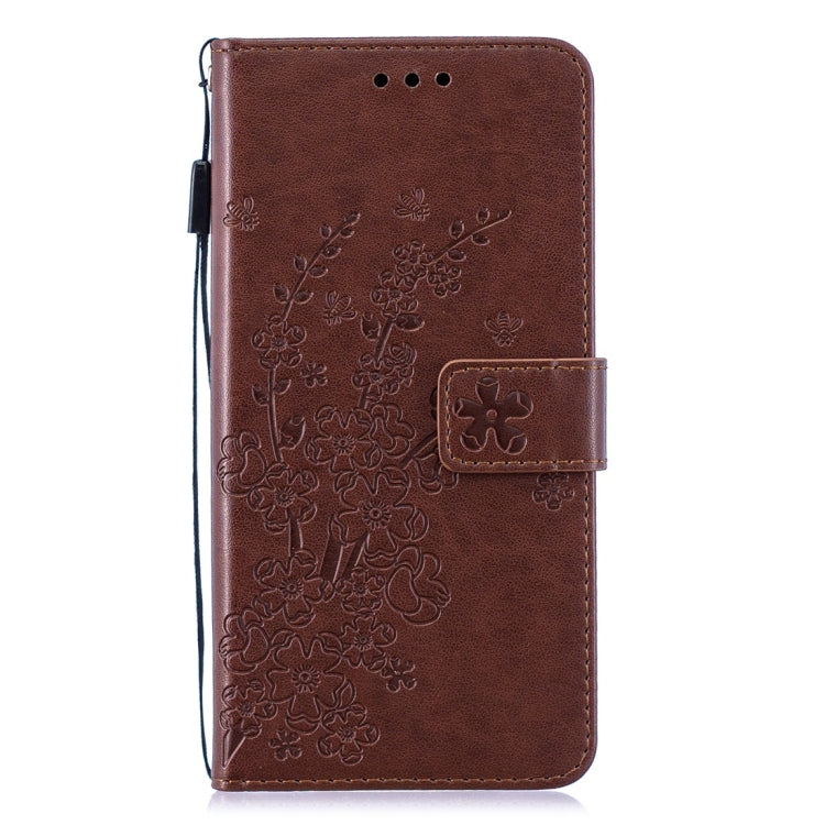 For Huawei P Smart (2019) Plum Flowers Pattern Horizontal Flip Leather Case with Holder & Card Slots & Wallet & Lanyard
