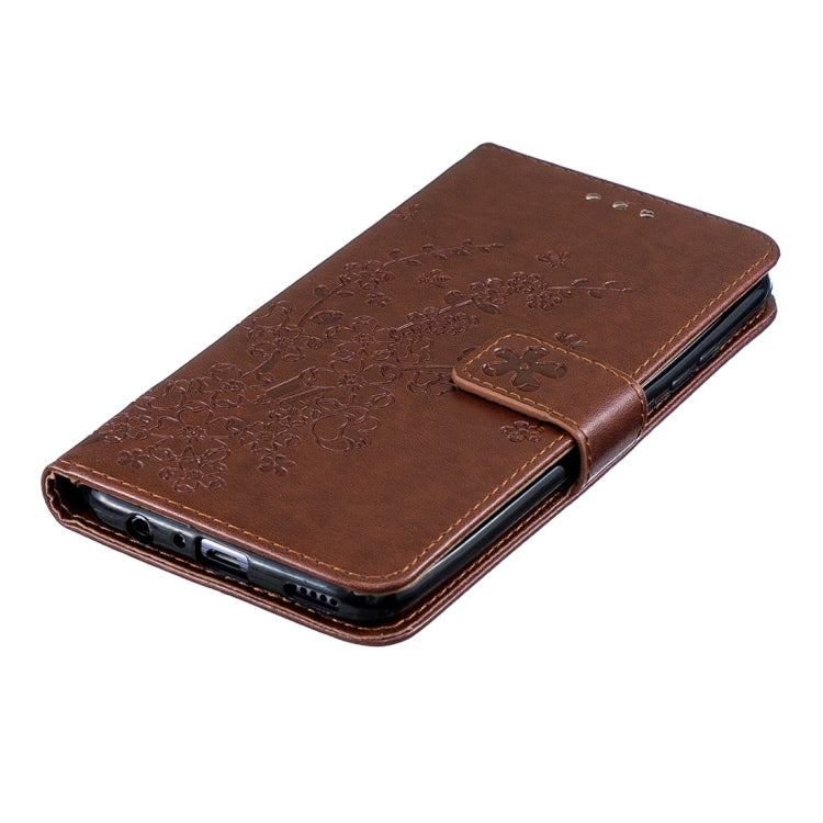 For Huawei P Smart (2019) Plum Flowers Pattern Horizontal Flip Leather Case with Holder & Card Slots & Wallet & Lanyard
