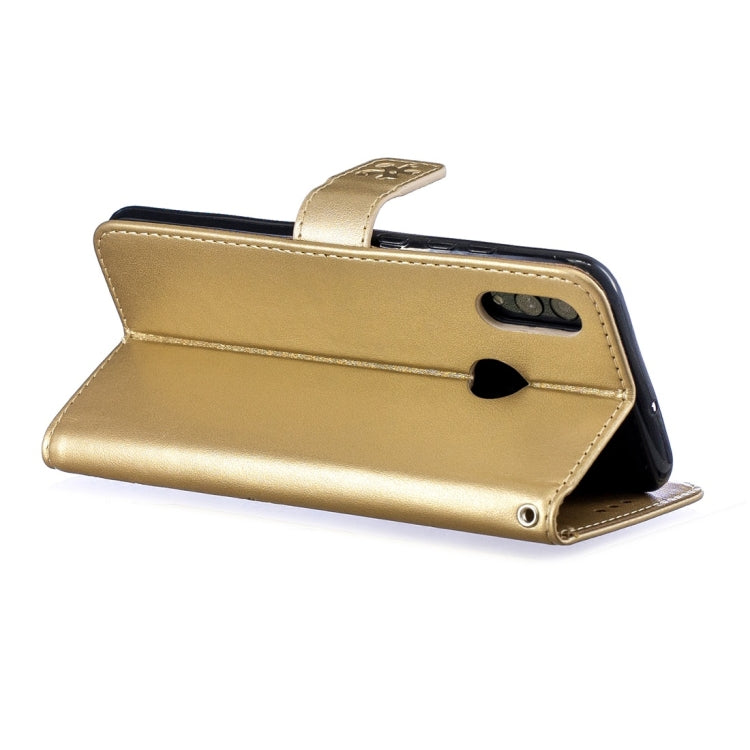 For Huawei P Smart (2019) Plum Flowers Pattern Horizontal Flip Leather Case with Holder & Card Slots & Wallet & Lanyard
