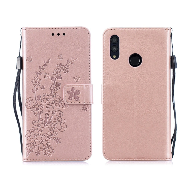 For Huawei P Smart (2019) Plum Flowers Pattern Horizontal Flip Leather Case with Holder & Card Slots & Wallet & Lanyard