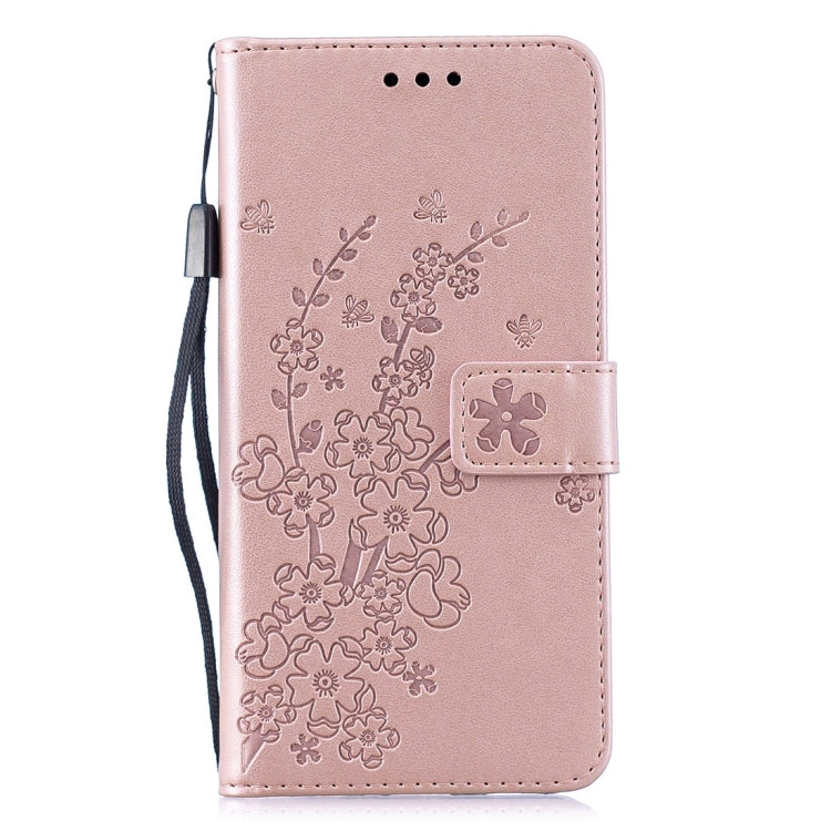 For Huawei P Smart (2019) Plum Flowers Pattern Horizontal Flip Leather Case with Holder & Card Slots & Wallet & Lanyard