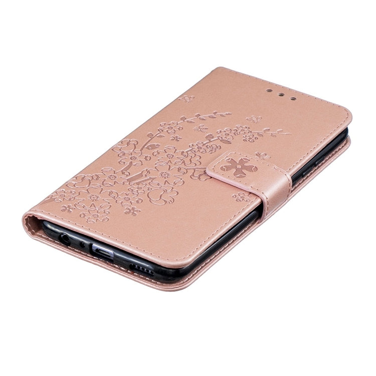For Huawei P Smart (2019) Plum Flowers Pattern Horizontal Flip Leather Case with Holder & Card Slots & Wallet & Lanyard
