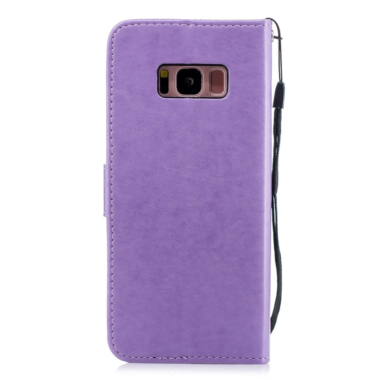 For Galaxy S8 Plum Flowers Pattern Horizontal Flip Leather Case with Holder & Card Slots & Wallet & Lanyard