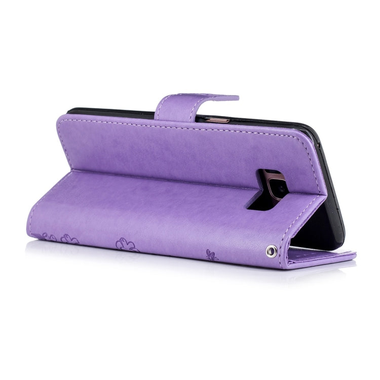 For Galaxy S8 Plum Flowers Pattern Horizontal Flip Leather Case with Holder & Card Slots & Wallet & Lanyard