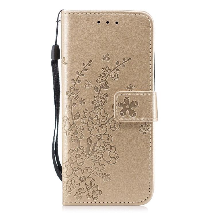 For Galaxy S8 Plum Flowers Pattern Horizontal Flip Leather Case with Holder & Card Slots & Wallet & Lanyard
