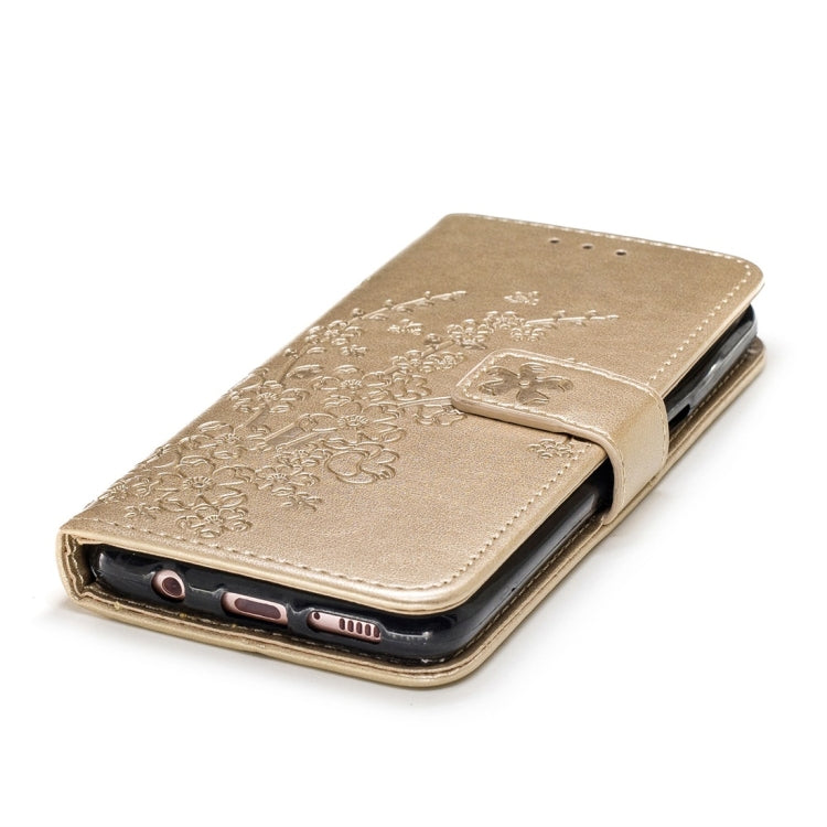 For Galaxy S8 Plum Flowers Pattern Horizontal Flip Leather Case with Holder & Card Slots & Wallet & Lanyard