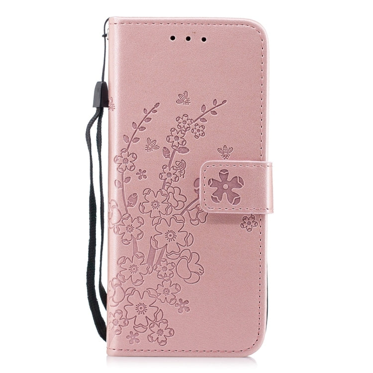 For Galaxy S8 Plum Flowers Pattern Horizontal Flip Leather Case with Holder & Card Slots & Wallet & Lanyard