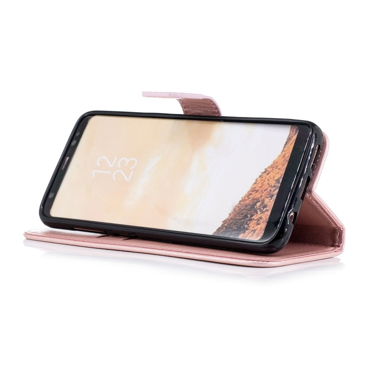 For Galaxy S8 Plum Flowers Pattern Horizontal Flip Leather Case with Holder & Card Slots & Wallet & Lanyard
