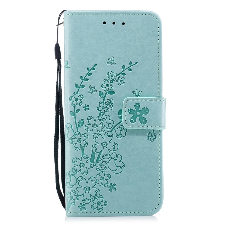 For Galaxy S9 Plum Flowers Pattern Horizontal Flip Leather Case with Holder & Card Slots & Wallet & Lanyard