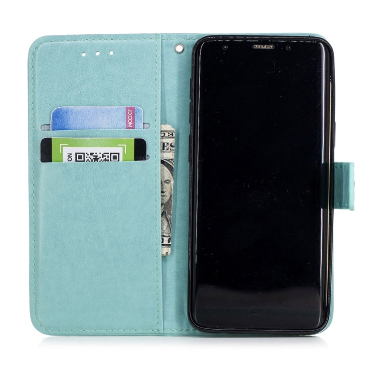 For Galaxy S9 Plum Flowers Pattern Horizontal Flip Leather Case with Holder & Card Slots & Wallet & Lanyard