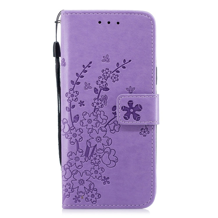 For Galaxy S9 Plum Flowers Pattern Horizontal Flip Leather Case with Holder & Card Slots & Wallet & Lanyard