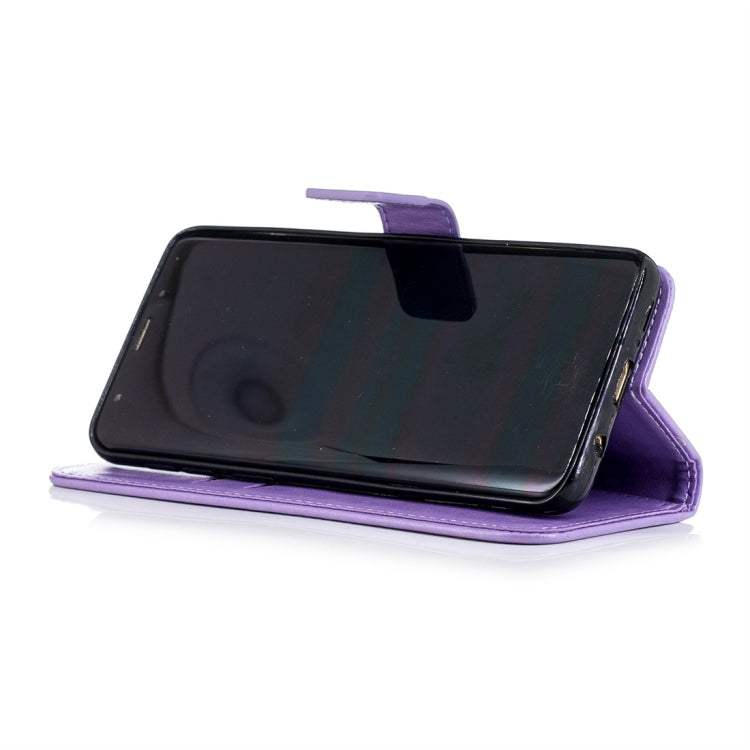 For Galaxy S9 Plum Flowers Pattern Horizontal Flip Leather Case with Holder & Card Slots & Wallet & Lanyard