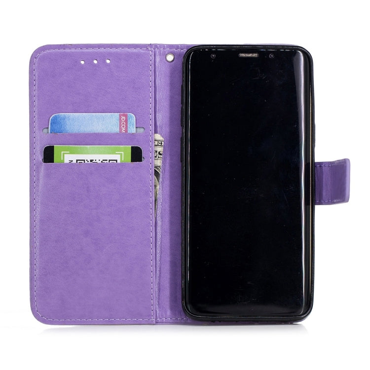 For Galaxy S9 Plum Flowers Pattern Horizontal Flip Leather Case with Holder & Card Slots & Wallet & Lanyard