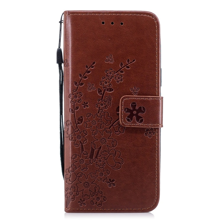 For Galaxy S9 Plum Flowers Pattern Horizontal Flip Leather Case with Holder & Card Slots & Wallet & Lanyard