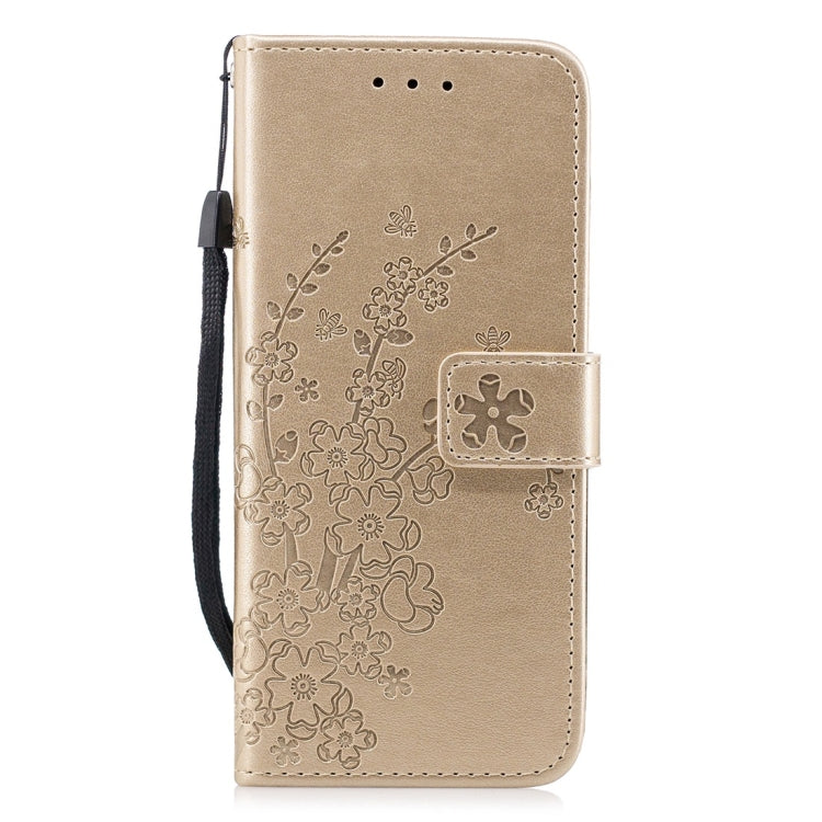 For Galaxy S9 Plum Flowers Pattern Horizontal Flip Leather Case with Holder & Card Slots & Wallet & Lanyard