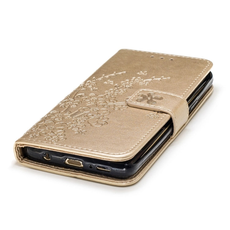 For Galaxy S9 Plum Flowers Pattern Horizontal Flip Leather Case with Holder & Card Slots & Wallet & Lanyard