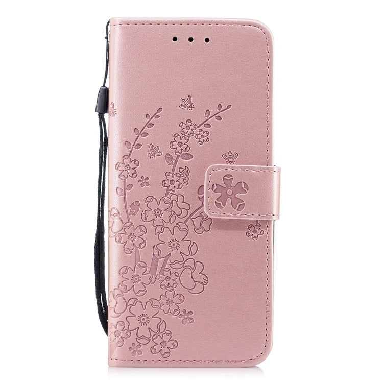 For Galaxy S9 Plum Flowers Pattern Horizontal Flip Leather Case with Holder & Card Slots & Wallet & Lanyard