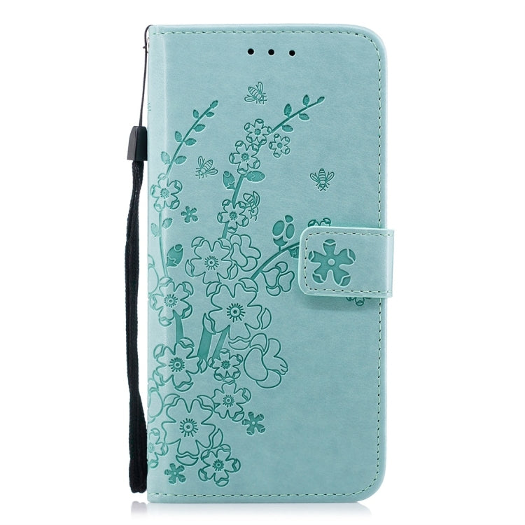 For Galaxy S9+ Plum Flowers Pattern Horizontal Flip Leather Case with Holder & Card Slots & Wallet & Lanyard