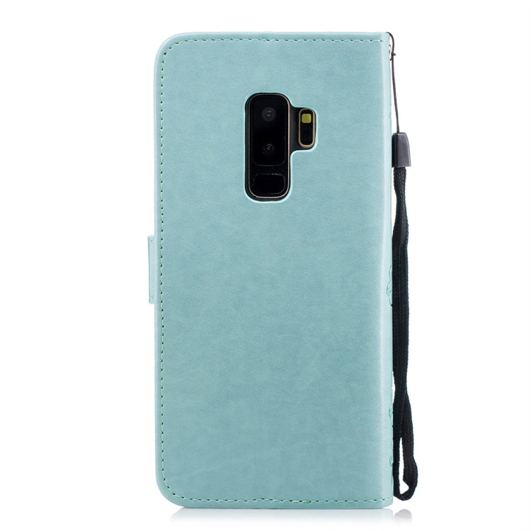 For Galaxy S9+ Plum Flowers Pattern Horizontal Flip Leather Case with Holder & Card Slots & Wallet & Lanyard