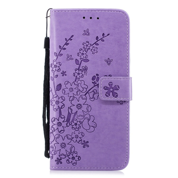 For Galaxy S9+ Plum Flowers Pattern Horizontal Flip Leather Case with Holder & Card Slots & Wallet & Lanyard