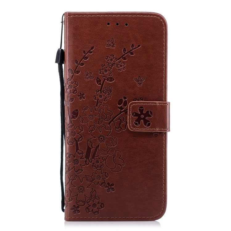 For Galaxy S9+ Plum Flowers Pattern Horizontal Flip Leather Case with Holder & Card Slots & Wallet & Lanyard