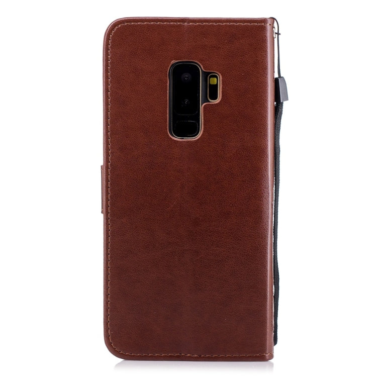 For Galaxy S9+ Plum Flowers Pattern Horizontal Flip Leather Case with Holder & Card Slots & Wallet & Lanyard