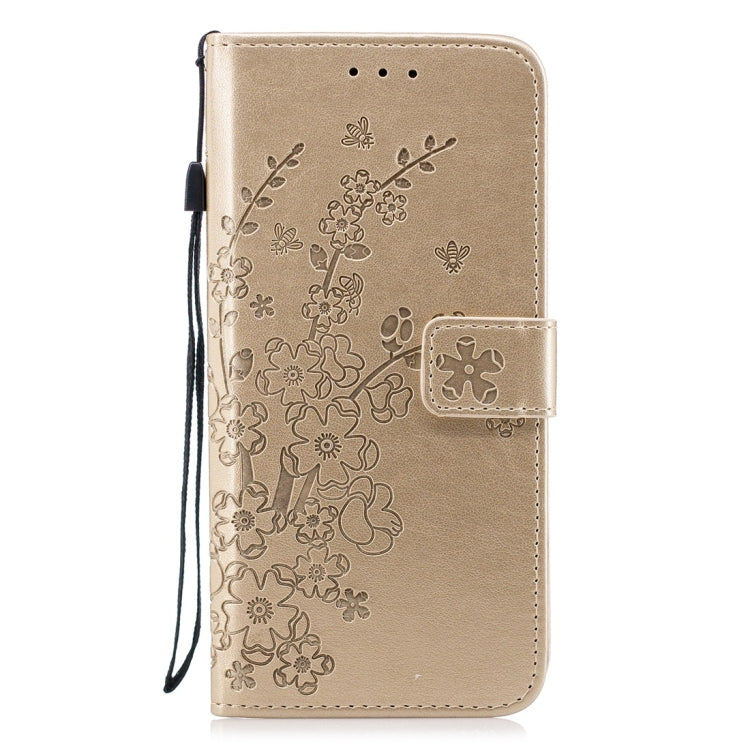 For Galaxy S9+ Plum Flowers Pattern Horizontal Flip Leather Case with Holder & Card Slots & Wallet & Lanyard