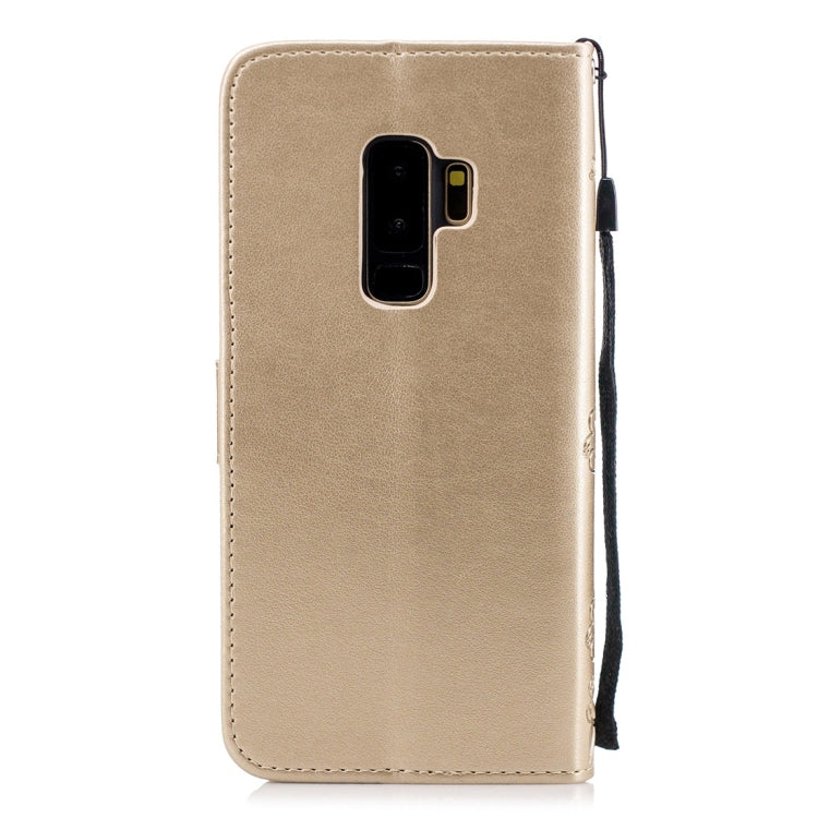 For Galaxy S9+ Plum Flowers Pattern Horizontal Flip Leather Case with Holder & Card Slots & Wallet & Lanyard