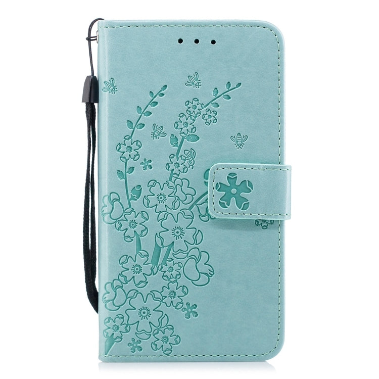 For Galaxy S10+ Plum Flowers Pattern Horizontal Flip Leather Case with Holder & Card Slots & Wallet & Lanyard
