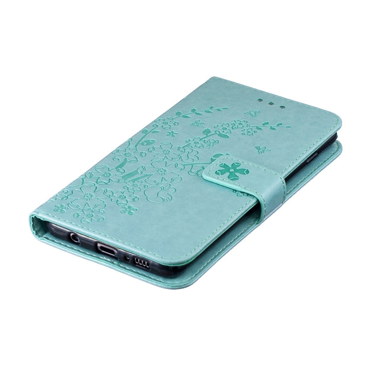 For Galaxy S10+ Plum Flowers Pattern Horizontal Flip Leather Case with Holder & Card Slots & Wallet & Lanyard