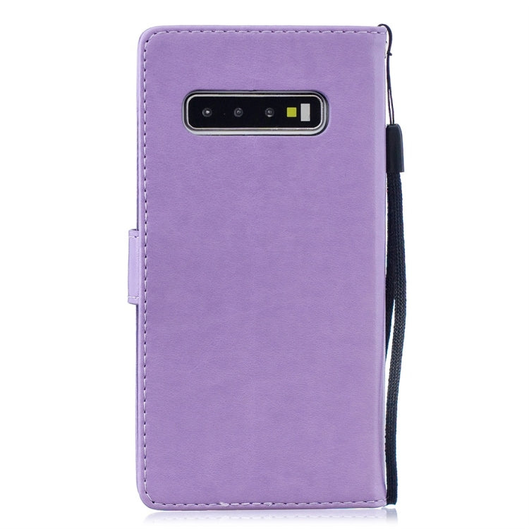 For Galaxy S10 Plum Flowers Pattern Horizontal Flip Leather Case with Holder & Card Slots & Wallet & Lanyard