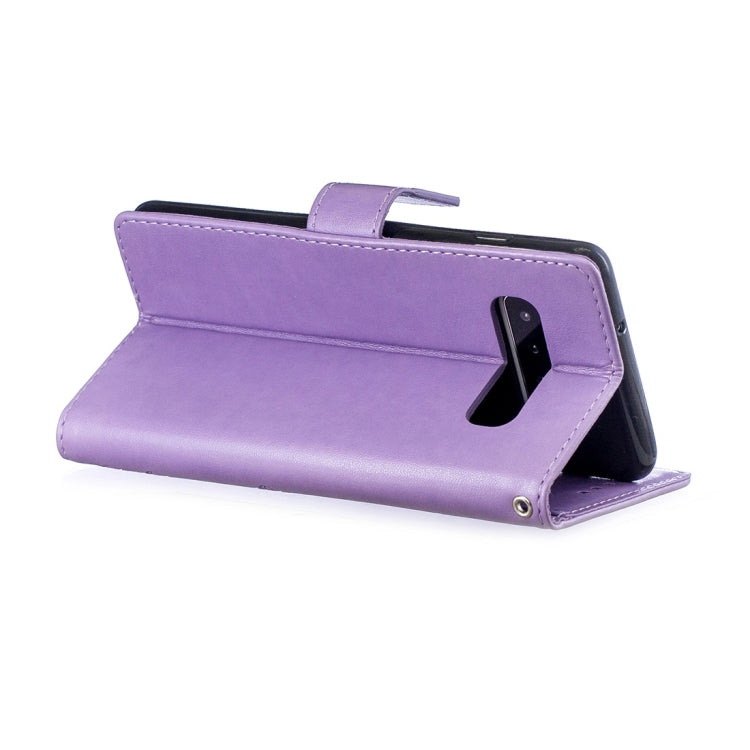 For Galaxy S10 Plum Flowers Pattern Horizontal Flip Leather Case with Holder & Card Slots & Wallet & Lanyard