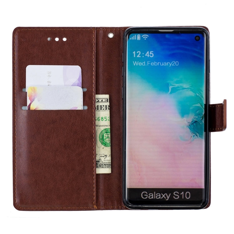 For Galaxy S10 Plum Flowers Pattern Horizontal Flip Leather Case with Holder & Card Slots & Wallet & Lanyard